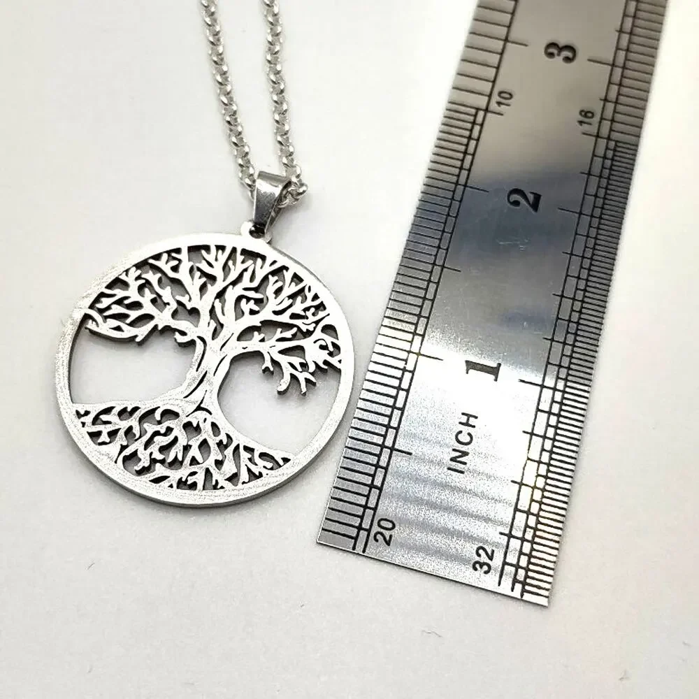 925 Sterling Silver Necklace Tree Of Life Pendant Valentines Birthday Gift NEW
